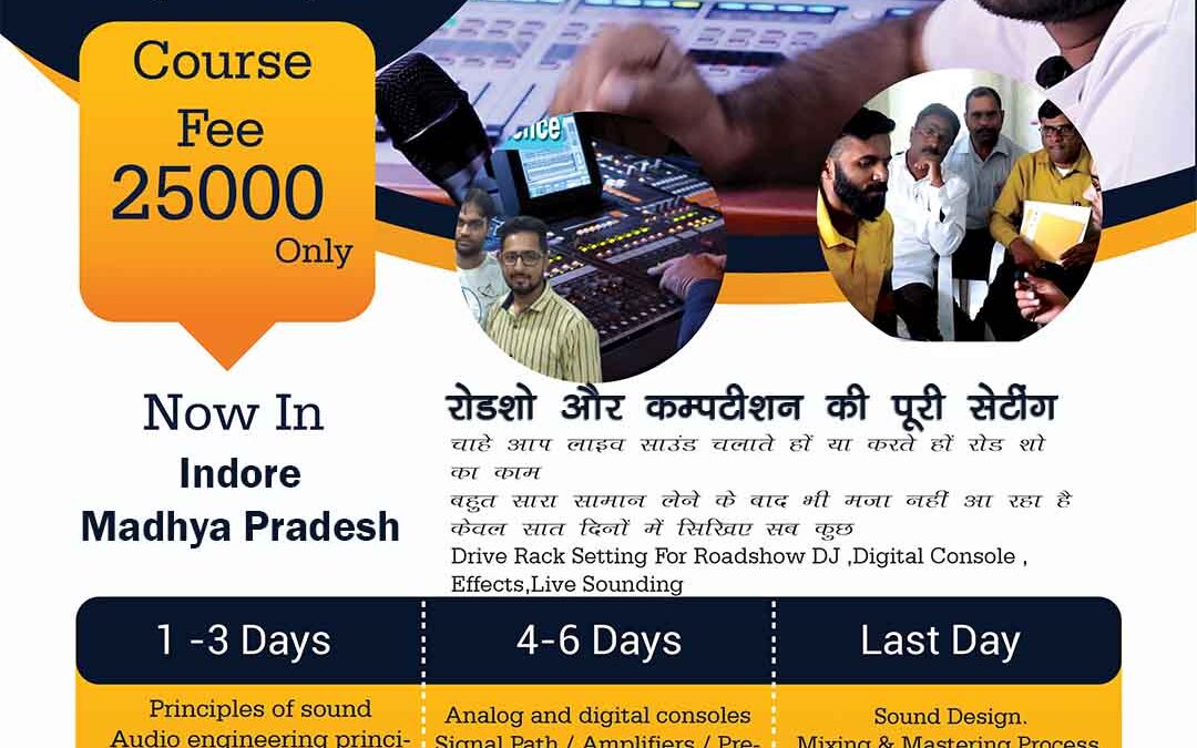 🎧🎚️ Exciting DJ and Lighting Workshop Coming to Indore! Join us from August 18th to August 24th! 🎚️🎧